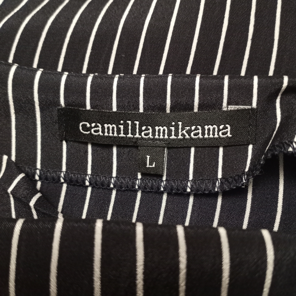 CAMILLA MIKAMA Vintage-Silk Asymmetric Shift Dress - Picture 3 of 4